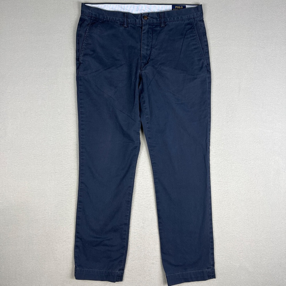 Polo Ralph Lauren Pants Mens 34x32 (Fit 35x30) The Polo Chino Stretch Straight